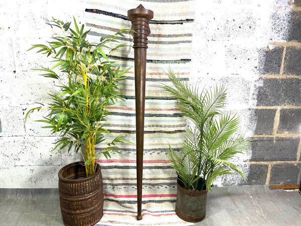 Large Rustic Reclaimed Metal Medieval Torche Torch Candle Holder Wedding Prop
