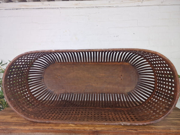 Xl Large Vintage Reclaimed Industrial Metal Lattice Cage Ceiling Light Shade