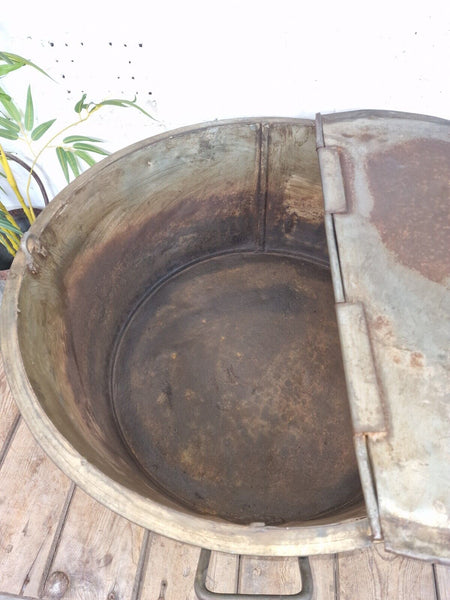 XL Large Round Galvanised Metal Feeder Trough Garden Planter Tub Wildlife Pond