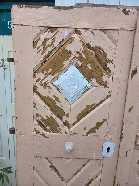 Antique 19th Century French Rustic Large Wooden Barn Chateau Shutters Doors