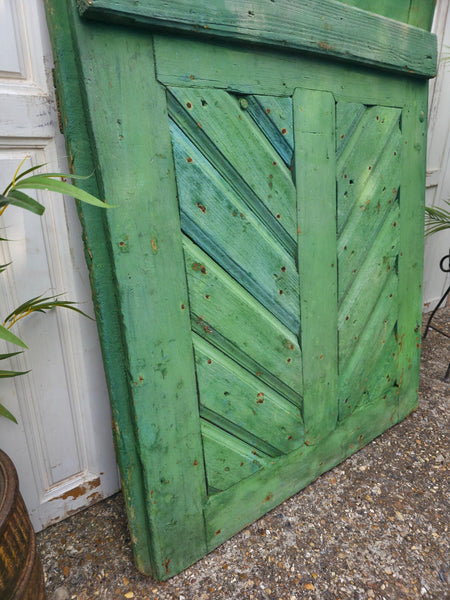 Antique 19th Century French Rustic Wooden Split Stable Barn Doors