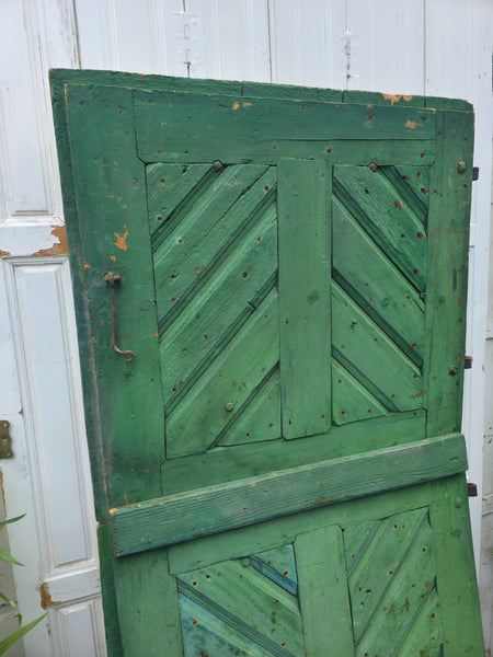 Antique 19th Century French Rustic Wooden Split Stable Barn Doors