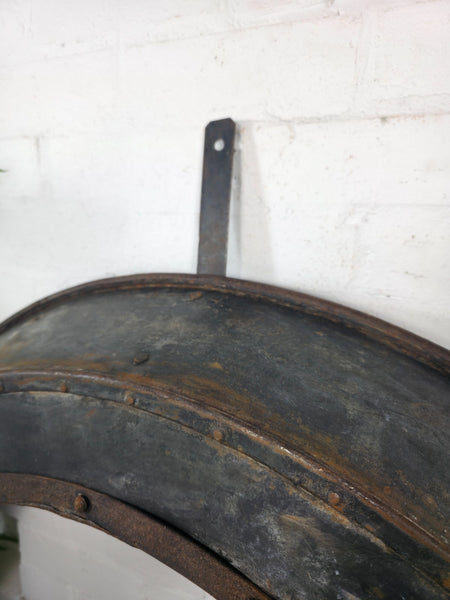 Xl Large Reclaimed Round Porthole Garden Window Mirror Painting Frame