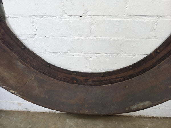 Xl Large Reclaimed Round Porthole Garden Window Mirror Painting Frame