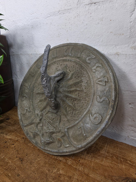 Antique English 19th Century Lead Sundial