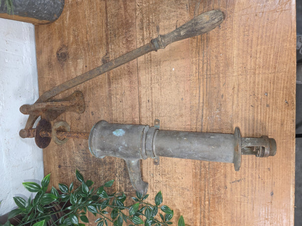 Antique 19th Century French Bronze Well Pump Garden Water Feature