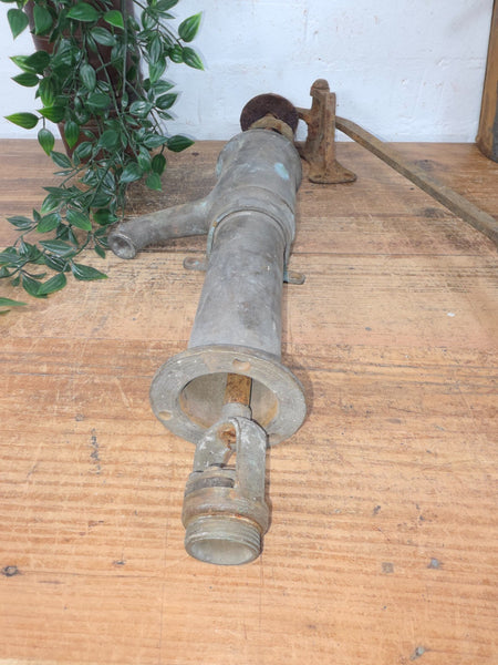 Antique 19th Century French Bronze Well Pump Garden Water Feature