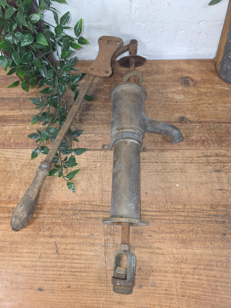 Antique 19th Century French Bronze Well Pump Garden Water Feature