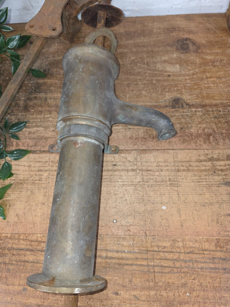 Antique 19th Century French Bronze Well Pump Garden Water Feature