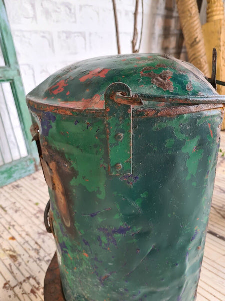 Vintage Rustic Original Indian Metal Wall Mounted Letter Post Box Garden Feature