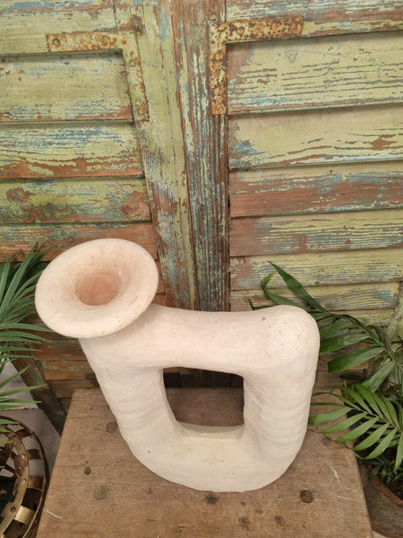 Modern Rustic Hand Made Moroccan Artisan Pottery Sculpture
