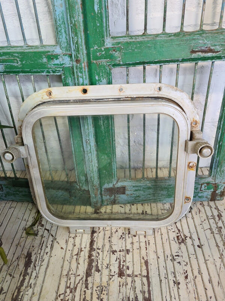 Vintage Retro Japanese Industrial Aluminium Ship Boat Window Mirror frame