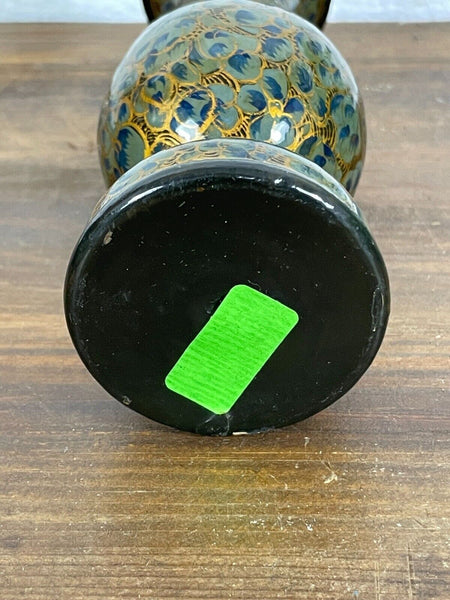 Vintage Hand Painted Kashmir Candle Stick Holder