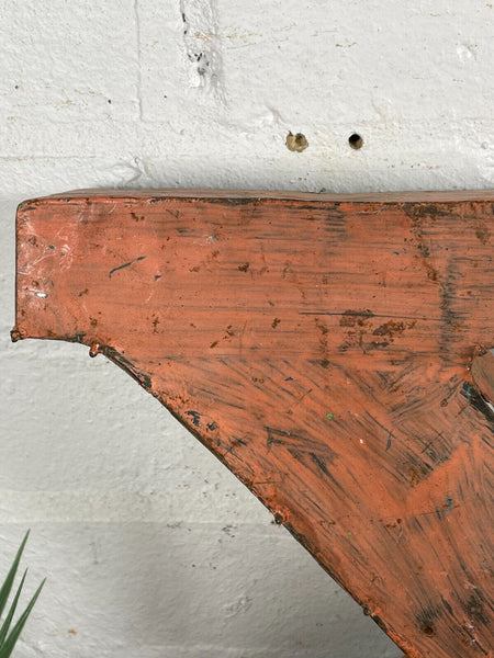 Letter X Vintage Reclaimed Tin Metal Oil Drum Letters