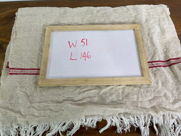 Large Vintage Antique French Hungarian Hemp Linen Table Cloth Upholstery Fabric