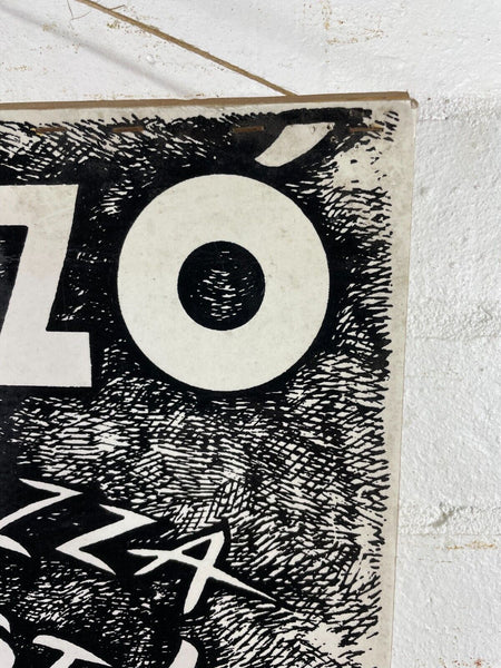 Vintage Retro Hungarian Industrial Factory Safety Warning Poster
