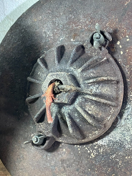 Vintage Reclaimed Industrial Enamel Caged Ceiling Exterior Light Revo