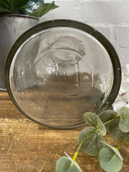 Vintage French Large Hand Blown Glass Pickling Preserving Sweets Jar Vase