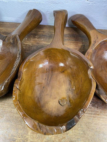 Hand Made Rustic Teak Root Wood Display bowl