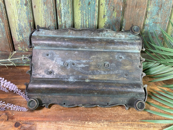 Antique French Rococo Heavy Bronze Ink Well
