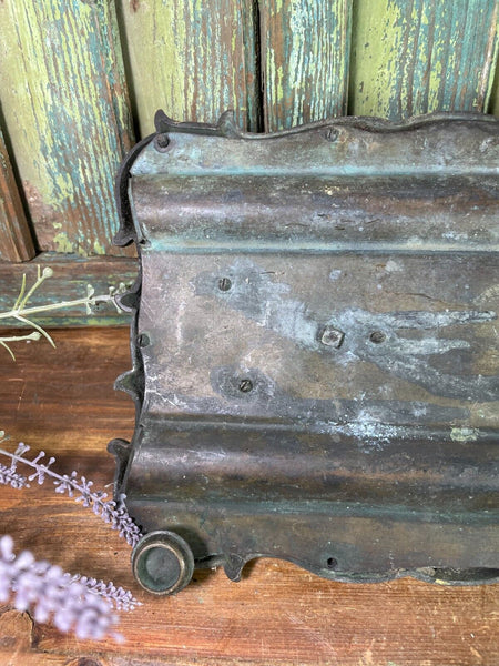 Antique French Rococo Heavy Bronze Ink Well