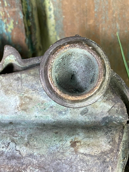 Antique French Rococo Heavy Bronze Ink Well