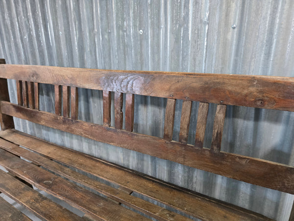 Vintage Rustic Indian Colonial Solid Wooden Bench seat