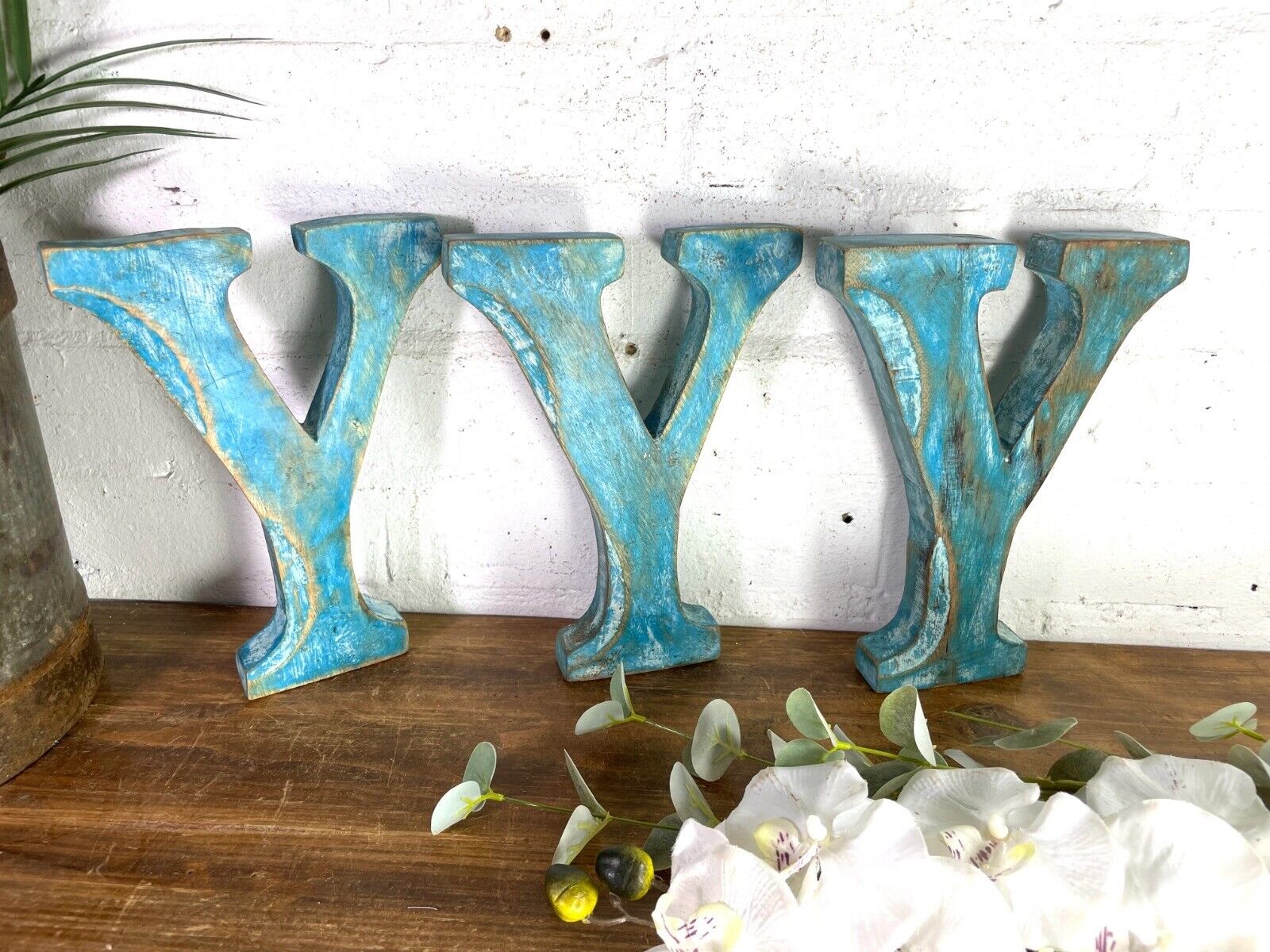 Letter Y  Vintage Reclaimed Wooden Wall Letters