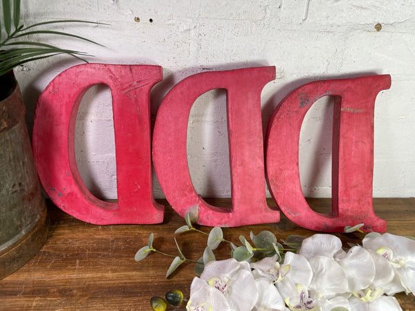 Letter D Vintage Reclaimed Wooden Wall Letters
