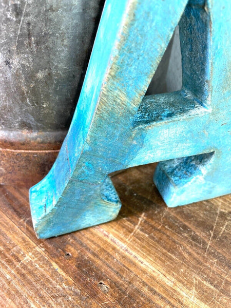 Letter  A Vintage Reclaimed Wooden Wall Letters