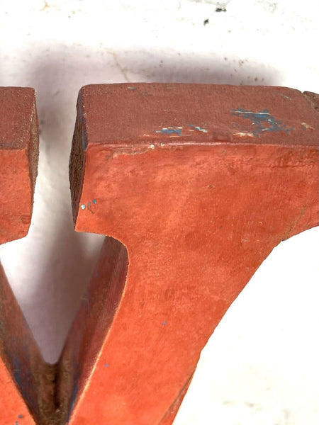 Letter W Vintage Reclaimed Wooden Wall Letters