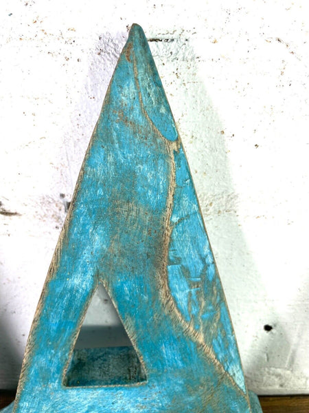 Letter  A Vintage Reclaimed Wooden Wall Letters