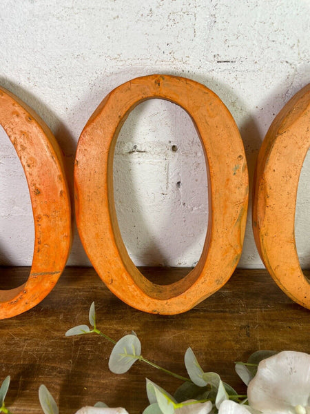 Letter O Vintage Reclaimed Wooden Wall Letters