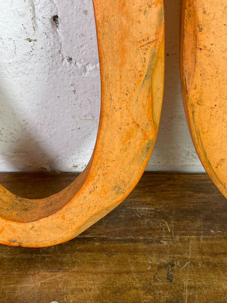 Letter O Vintage Reclaimed Wooden Wall Letters