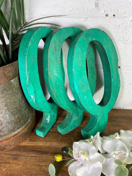 Letter Q Vintage Reclaimed Wooden Wall Letters
