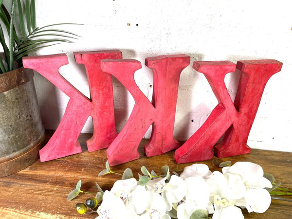 Letter  K Vintage Reclaimed Wooden Wall Letters