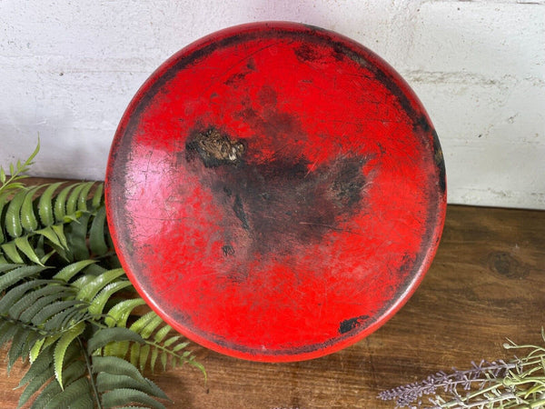 Vintage French European Enamel Wash Bowl Cooking Pot Tub Garden Herb Planter