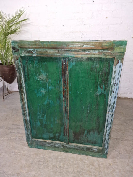 Large Vintage Indian Kitchen Island Sideboard Console Table Drinks Tv Cabinet