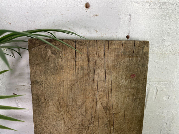 Vintage Antique Rustic French Herb Cutting Chopping Block Board Peel
