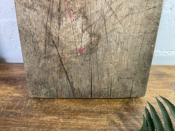 Vintage Antique Rustic French Herb Cutting Chopping Block Board Peel