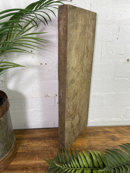 Vintage Antique Rustic French Herb Cutting Chopping Block Board Peel