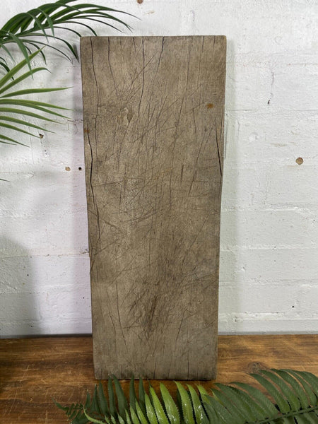 Vintage Antique Rustic French Herb Cutting Chopping Block Board Peel