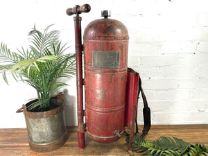 Vintage Antique Large French Rustic Copper Backpack Vineyard Weed Sprayer