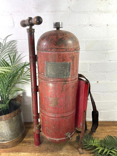 Vintage Antique Large French Rustic Copper Backpack Vineyard Weed Sprayer