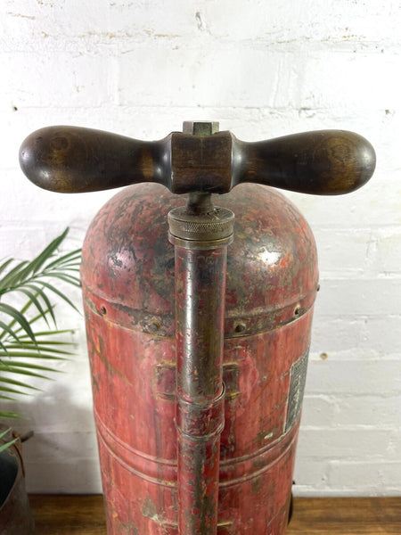 Vintage Antique Large French Rustic Copper Backpack Vineyard Weed Sprayer