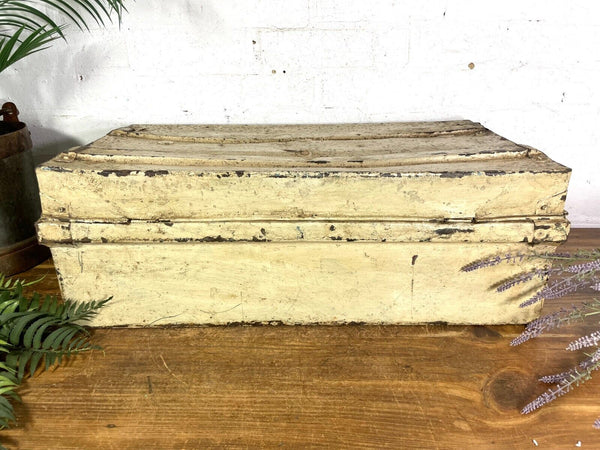 Vintage Industrial Indian Bombay Metal Railway Trunk Chest Luggage Coffee Table