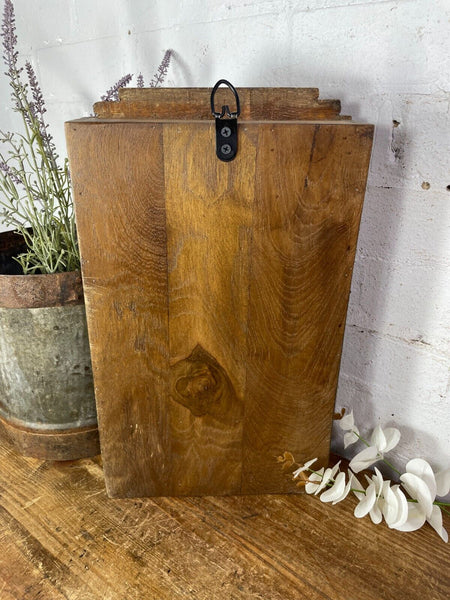 Vintage Rustic Indian Wooden Glazed Shop Display Bathroom Kitchen Wall Cabinet