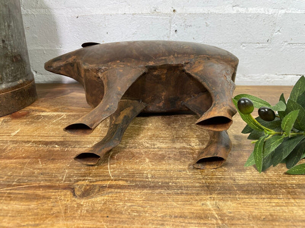 Rustic Reclaimed Handmade Metal Dog Puppy Spaniel Garden Sculpture Ornament
