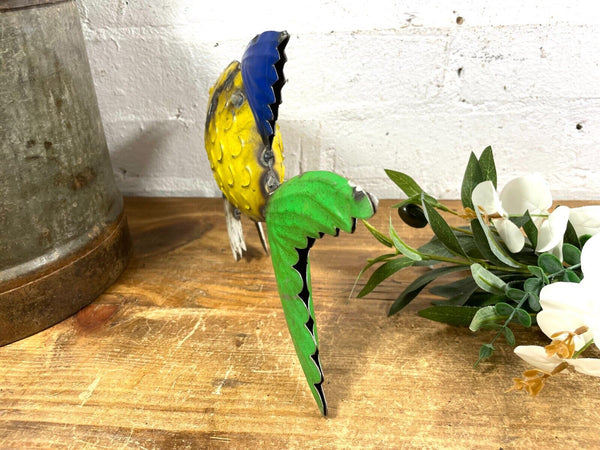 Hand Made Reclaimed Recycled Metal Oil Drum Paint Tin Fish Sculpture Garden