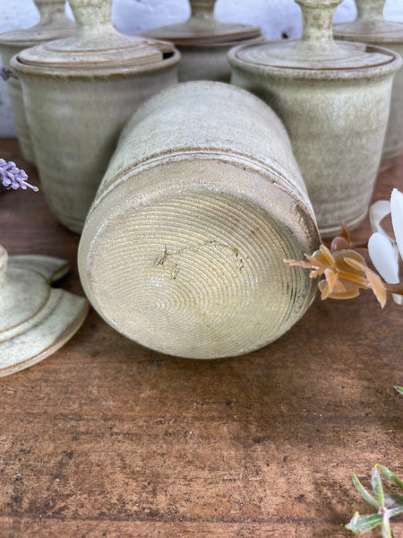 Vintage Cornish Rashleigh Stoneware Ceramic Pottery Sauce Condiments Mustard Pot